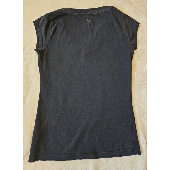 MEC women's Small basic black short sleeve v-neck tee t-shirt top - Picture 4 of 10